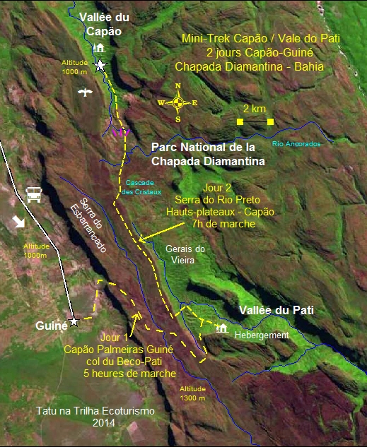TATU roteiros FR minipati mapa - Introduction to Pati Valley: 2-day Trek
